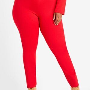 Red Power Ponte Pull on Legging